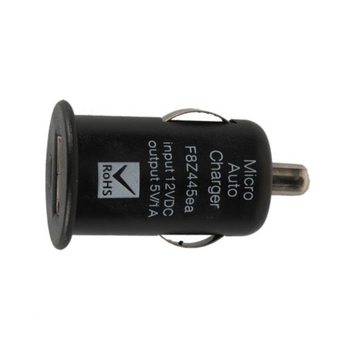 Mini Universal USB Car cigarette lighter Charger Adapter for MP3 Round Plug Black
