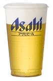 透明ポリコップ　420ml　アサヒビールロゴ入　50個
