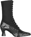 Adult's Black Victorian Boots (Size: Small 5-6)
