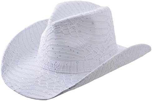 Cap911 Women's Sparkle Cowboy Hat Cap - Many Colors