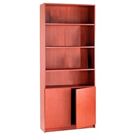 HON 1801J Optional Doors, 1870 1890 Series Laminate Bookcases, 36 x 25-3 4, Henna Cherry by Hon