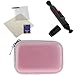 BIRUGEAR Pink Universal Camera Eva Case + Lens Pen + Universal LCD Screen Protector for Samsung ST72, WB30F, DV150F, ST150F, MV900, ST66, ST200, DV300F, ST76, MV800, PL100 PL120 PL170 PL210 WB210 WB700 SH100 ST65 ST90 ST700 ES80 Digital Cameras