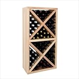 IMAGE OF Vintner Series Solid Diamond Cube Wine Rack with Face Trim Finish: Unfinished