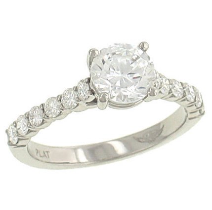 Round Flyer Fit Diamond Ring .50cttw (CTR & band sep)