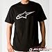 ALPINESTARS LINUX BLACK MEDIUM/MD TEE/T-SHIRT