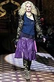 Roberto Cavalli - $2810 New ROBERTO CAVALLI Purple Leather Tiered Skirt M / Medium