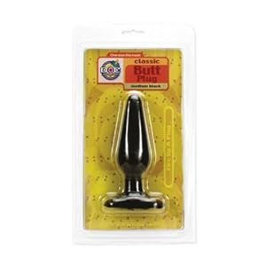 Doc Johnson Classic Butt Plug, Medium, Black