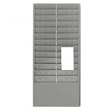 Steelmaster Time Card/Ticket Message Rack, Gray