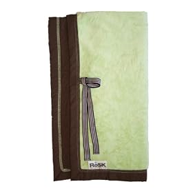 Woobee Plush Stroller Blanket - pistachio/chocolate