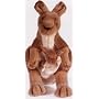 14" Kangaroo With Baby Plush