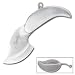 Silver Leaf Folding Knife Keychain