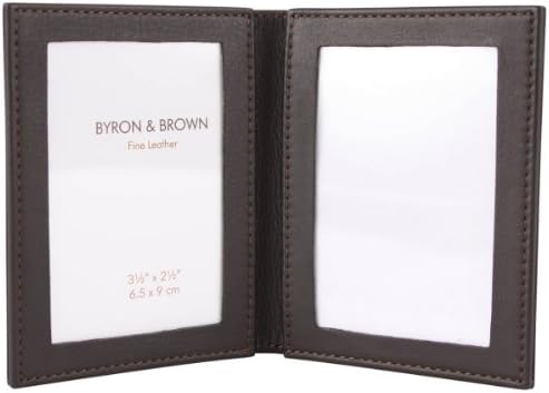 Brown 2 Fold Travel Frame 3.5 x 2.5 by Byron and Brown