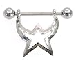 Stainless Steel Shields Nipple Ring - Sold Individually