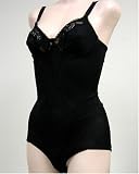 Venus SATIN BLACK NO WIRE BODYSUIT SHAPER #2198 34A