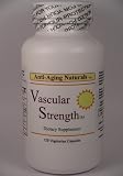 Anti-Aging Naturals: VASCULAR STRENGTH(TM) Natural Healthy Cardiovascular & Heart Support for Cholesterol, Triglycerides and C-Reactive Protein. 120 vegetarian capsules. 3 BOTTLES FOR EXTRA SAVINGS (only $29.95 per bottle!)