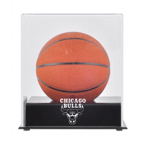 Chicago Bulls Black Base Mini Basketball Display Case