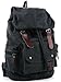 AM Landen®Stylish Canvas Backpack School Bag Travel Bag(Black)