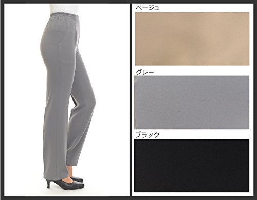 お母さまへのギフトに 【 ドレープ 性で 美脚 ライン 】洗濯 しても毛玉になりにくい素材　コンジュンク ストレッチ パンツ（ 股下60cm ）タイセイ 388
