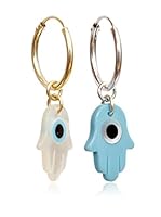 Silver Luxe Pendientes Duo Arete, Fátima