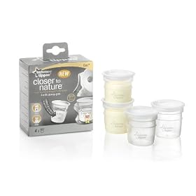 Tommee Tippee Closer to Nature Milk Storage Pots x 4