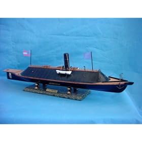 CSS Virginia 35 Civil War Ship Wood Model Ironclad USS Monitor Reenactment Replica... by Handcrafted Model Ships