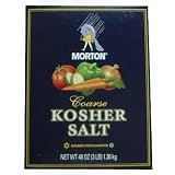 Morton Kosher Salt-Coarse, 3-Pounds (Pack of 12)