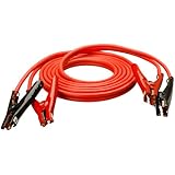 Coleman Cable 08666 16-Feet Heavy-Duty Truck and Auto Battery Booster Cables with Polar Glow Clamps, 4-Gauge