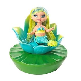 Mattel Barbie Flower Shower Mermaid Open Lotus Blue by Mattel