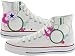 Converse Chuck Taylor All Star Canvas High Top Optical White Custom Hand Painted m7650vectorfour