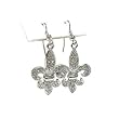Fleur De Lis Drop Earrings Fashion Jewelry