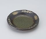 金彩格子布目4.5丸皿　3個組 【美濃焼　和皿】 〔キャッシュバックキャンペーン対象商品〕