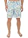 Men's Tropical Hula Print Shorts - X80 Ultra-Soft Elastic Button Short Shorts