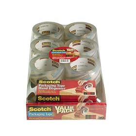 Scotch® Packaging Tape 3850-12BD, 1.88 Inches x 54.6 Yards, 12-Pack