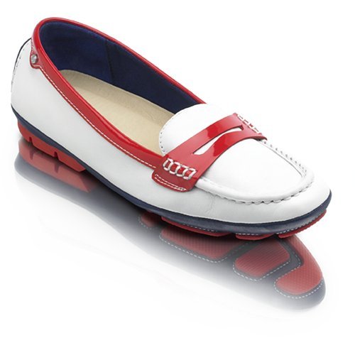 Rockport Women's CW II Keeper Penny Moccasin,Red/White/Blue,5.5 M US