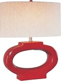 Lite Source LS-20258RED Jackie Ceramic Table Lamp