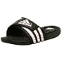 adidas Women's Adissage W Sandal,Black/Diva,7 M