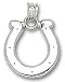 NFL Indianapolis Colts Sterling Silver Horseshoe Pendant
