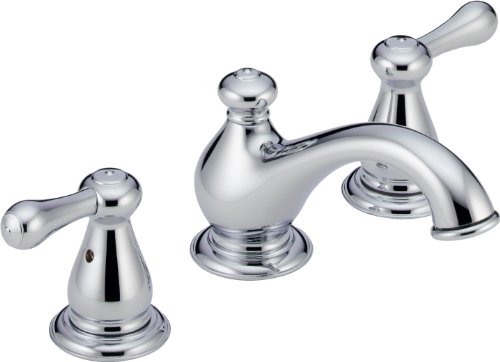 Delta Faucet 3578-MPU-DST Laland Two Handle Widespread Lavatory Faucet with Pop-Up, Chrome