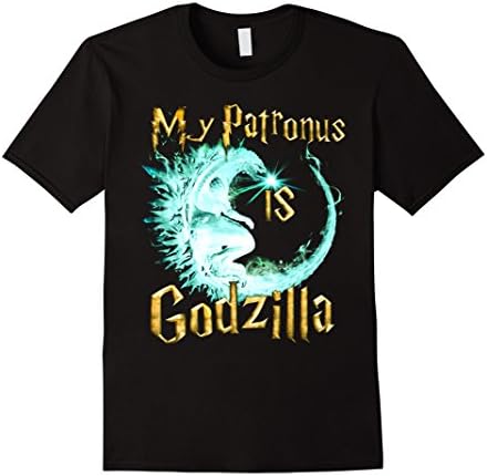 Men's My Patronus Is God-zilla Shirt 2XL Black