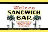 Waleco Sandwich Bar 12X18 Art Paper with Gold Frame