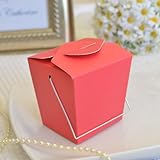 Mini Asian Style Chinese Take Out Favor Box (12 Count)- Berry