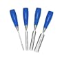 Footprint 87 Series 127142 Set of 4 Blue Poly Handle Chisels 1/4-Inch, 1/2-Inch, 3/4-Inch, 1-Inch