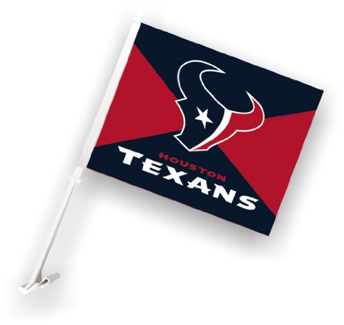 NFL Houston Texans Car Flag with Wall Brackett