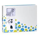 Pearhead Babyprints Babybook Bubbles, Blue
