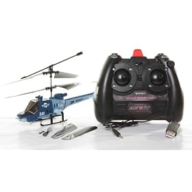 JXD 341 Thunder Dragon 3.5 Channel RC Helicopter w/ Gyroscope (Blue)