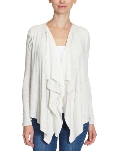 VERO MODA Damen Strickjacke 10067363, Gr. 40 (L), Beige (CREME MELANGE) Preisvergleich