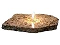 ArtisanStreet's Brown Rough Granite Oil Candle. Hand Crafted. Use like Oil Lamps & Glass Oil Lamps