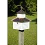 Rusty Rooster Bird House Finish: White House with Bright Copper Roof