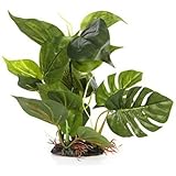 CNZ&reg; Aquarium Fish Tank 10" Green Lifelike Underwater Plastic Plant Aquatic Water Grass Decor