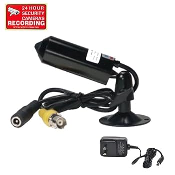 VideoSecu Pinhole Lens Hidden Spy Home CCTV Surveillance Bullet Security Camera CCD Wide Angle Weatherproof with Power Supply and Security Warning Sticker 1VK VideoSecu Pinhole Lens Hidden Spy Home CCTV Surveillance Bullet Security Camera CCD Wide Angle Weatherproof with Power Supply and Security Warning Sticker 1VK